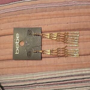 Bebe dangling earrings. NWT. Party Club Disco